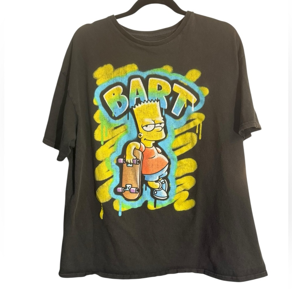 Graffiti Style Bart Simpson T-Shirt – Skateboard Graphic, 23” P2P
